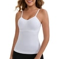 thumbnail image 5 of INSPIRE CHIC Mother's Day Women's Seamless Tummy Control Camisole with Built-in Bra Slim Fit Body Shaper Tank Top XXL White, 5 of 6