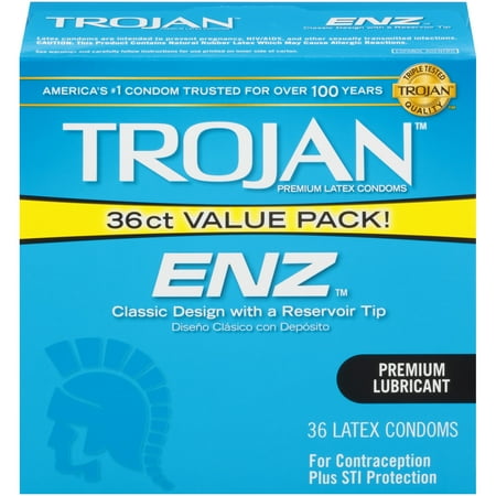 trojan enz lubricated condoms