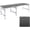 Black, variant on Mini Small Camping Table 3FT Folding Picnic Table Foldable Low Camp Table Portable Short Aluminum Outdoor Short Floor Beach BBQ Yellow 35.2×15.7 inch