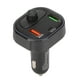 thumbnail image 4 of Cargador de coche multifunción estilo fibra de carbono Transmisor FM inalámbrico Bluetooth 5.1 Carga rápida Llamadas manos libres con luz LED, 4 of 12