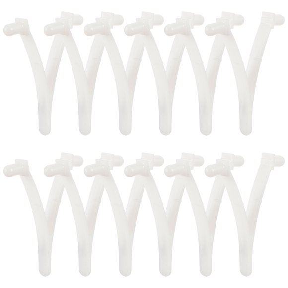 BESTYASH 12Ud Clips V Para Red Y Cepillo De Piscina Accesorios Plásticos Para Mantenimiento Eficiente