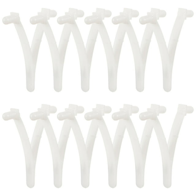 BESTYASH 12Ud Clips V Para Red Y Cepillo De Piscina Accesorios Plásticos Para Mantenimiento Eficiente