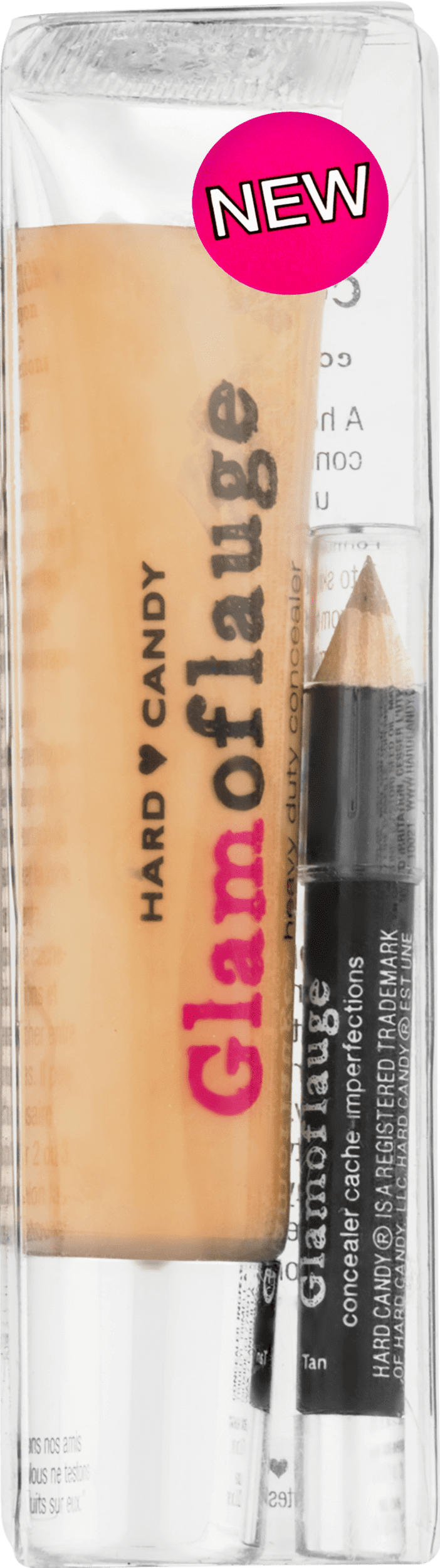 Hard Candy Glamoflauge Concealer with Concealer Pencil, 1221 Honey