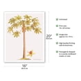 thumbnail image 2 of Papaya Tree (Carica papaya L.) - Vintage Botanical Illustration by Georg Dionysius Ehret c.1700s - Fine Art Matte Paper Print (Unframed) 16x20in, 2 of 4