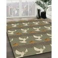 thumbnail image 3 of Ahgly Company Machine Washable Indoor Rectangle Transitional Brown Bear Brown Area Rugs, 6' x 9', 3 of 7