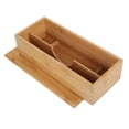thumbnail image 5 of WHAMVOX Bamboo Chopstick Case with Lid for Kitchen Drawer Organizer Strong Material Large Capacity Light Brown, 5 of 8