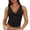 Black, variant on ClodeEU Womens Y2K Draped Cowl Neck Ruched Side Sleeveless Crop Top, Trendy Going Out Tank Tops Black,Womens Plus S