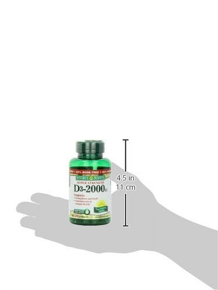 Nature's Bounty Vitamin D3 2000 IU, 240 Softgels