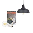 thumbnail image 1 of Sylvania 60053 LED Dimmable 60W Hudson Factory 12 Inch Pendant A19 Light, Black, 1 of 5