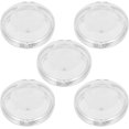 thumbnail image 1 of 5Pcs False Eyelashes Storage Boxes Round False Eyelashes Packing Box Transparent Plastic Eyelash Case Organizer Eye Lashes Travel Storage Carry Case for Girls and Women (Black), 1 of 8