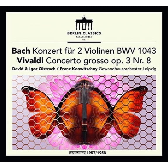 Bach,J.S. / Franck / Oistrach / Konwitschny - Bach & Vivaldi: Violin Concertos - Music & Performance - CD