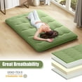 thumbnail image 6 of Costway Full Futon Mattress Japanese Floor Pad Washable Cover Carry Bag Green, 6 of 10