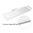 thumbnail image 2 of Uxcell Square Aluminum Flat Bar, 1/8" Thick 3.5" Width 12" Length Square Aluminum Bar For Industrial Building, 2 of 5