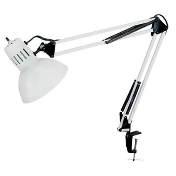 Dainolite 1-Light Pince à Lampe Métal MX - Blanc