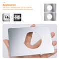 thumbnail image 3 of HLONK 6 pcs  Door Reinforcement Plate Door Striker Plate Door Knob Plate Accessory, 3 of 6