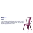 thumbnail image 5 of BizChair Commercial Grade Purple Metal Indoor-Outdoor Stackable Chair, 5 of 14