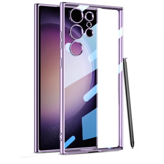 Aplicable a la carcasa del teléfono móvil Samsung S24ultra TPU galvanizada Phantom Soft shell orificio fino S24plus cubierta protectora resistente a caídas