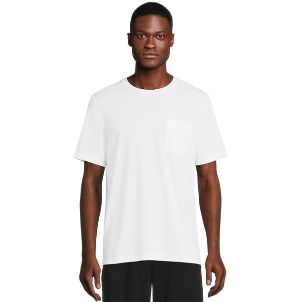 Athletic Works Men's Short Sleeve Soft Pocket T-Shirt, Sizes S-4XL ...