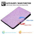 thumbnail image 4 of ELEHOLD Folio Case for Apple iPad 10th Generation, Glitter Folio Stand Smart Cover Auto Wake/Sleep PU Leather Protective Case for iPad 10.9 inch 2022,Purple, 4 of 7