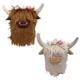 thumbnail image 4 of Poupée en Peluche Vache Posture Assise Simulation Bétail Écossais Poupée en Peluche Bétail à Longues Poils, 4 of 8
