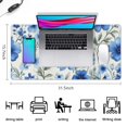 thumbnail image 5 of Long Mouse Pads for Desk,Pioneer Flower Floral Print Pattern Desk Mats on Top Of Desks, Desk Mouse Pad Extra Large with 3mm Non-Slip Base and Stitched Edge for Gaming,Office,Work,Home 31.5"x15.7", 5 of 6