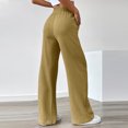 thumbnail image 4 of Kopltyrfg Womens Palazzo Pants Summer Fashion 2026 High Waisted Wide Leg Drawstring Flowy Beach Trousers with Pockets (Khaki,XL), 4 of 7
