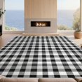 thumbnail image 2 of Design&I 6'x9' Washable Area Rug Plaid Gingham Checkered Featuring Uniform Motifs Layered for Living Room, Family Indoor, Oversized Skid-Resistant, 2 of 7