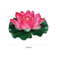 thumbnail image 3 of 18cm Lifelike EVA Floating Artificial Lotus Flower - Weatherproof, Realistic Simulation for Fish Tank, Pond, Fountain, Pool Decor - Vibrant Multicolor Water Ornament with Easy Installation (Pump Sold, 3 of 6