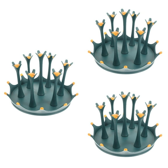 3 Pieces Coffee Mugs with Stand Swivel Cup Holder