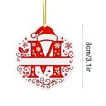 10 Pack Of Christmas Ornaments For Tree 2D Acrylic Decorative Monograms ...