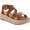 Brown, variant on Style & Co. Womens Emalinee Faux Leather Slingback Wedge Sandals