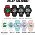 thumbnail image 6 of Digital Watch Womens Sport Waterproof White Wrist Watches for Women with Alarm Stopwatch Hourly Chime LED Display 12H/24H Calendar, 6 of 8