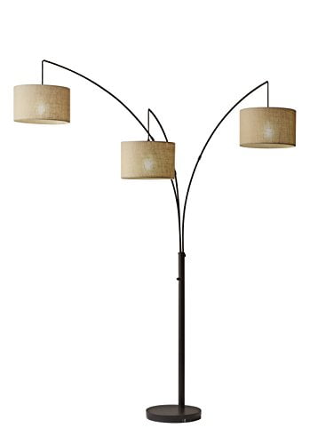 Adesso Trinity Arc Lamp Antique Bronze Com Adesso Trinity Arc Lamp Antique Bronze, Adesso Wellington Arc Floor Lamp