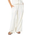 thumbnail image 6 of Celebrity Pink Women's Stripe Pull On Wide Leg Beach Pant, Sizes XS-XXXL, 6 of 8