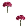 thumbnail image 4 of Bewildely Rosas artificiales Flores falsas Novia Boda Ramo Flores Toque real para el hogar Aniversario Foto Prop Diseño Propuesta Rosa roja 2piezas, 4 of 6