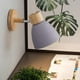 thumbnail image 5 of Aplique LED, lámpara decorativa de fondo, personalizable, moderna, para dormitorio, sala de estar, ajustable, de metal, base de madera, luz cálida, para oficina, 2 niveles,Wsvlmg, 5 of 9