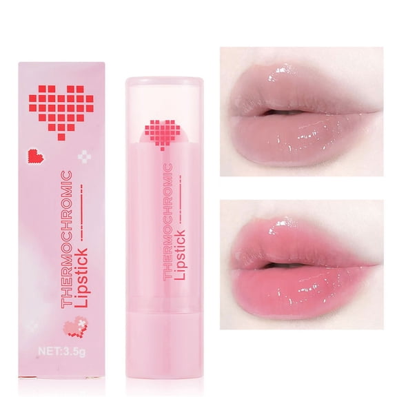 Temperature Sensitive Lip Balm - Color Changing Moisturizing Solid Lip Gloss for Women, 0.12Oz, Non-Fading, Nourishing, Travel-Friendly, Holiday Gift, Christmas, Valentine'S Day, B Makeup Organizers