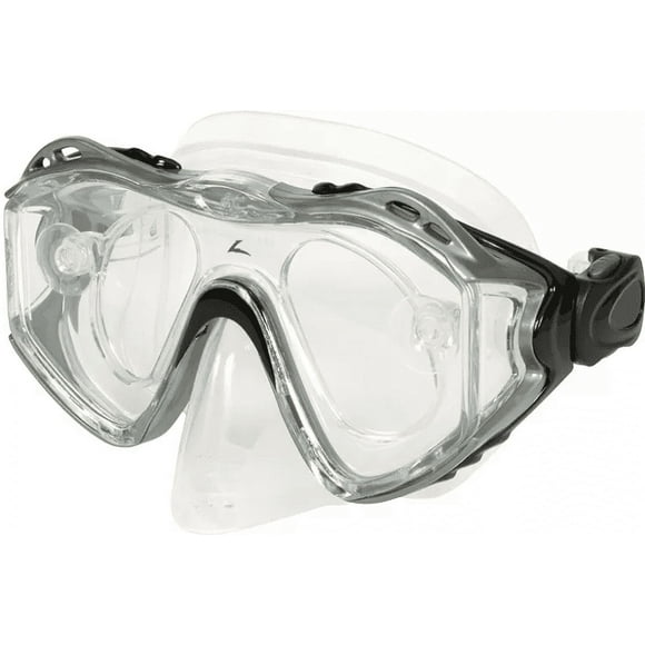Leader xRx Adulte Masque de Plongée w Rx Adaptateur Verre Lentille Regular Fit Argent Unisexe