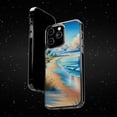 thumbnail image 6 of DistinctInk Hybrid (Acrylic / TPU) Clear Slim Fit Case for Apple iPhone 14 Pro MAX (6.7" Screen) - "Serene Beachscape: A Vibrant Watercolor Masterpiece", 6 of 8