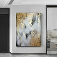 thumbnail image 6 of Large Gold Foil Decor Abstract Hand Painted Oil Painting Big Wall Art Handmade On Canvas Shiny Textured Artwork For Home Decor, 6 of 8