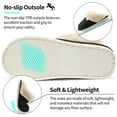 thumbnail image 5 of Ecetana Womens Slipper with Memory Foam Fluffy Soft Warm Slip On House Shoes, 5 of 6