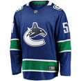 thumbnail image 2 of Men's Fanatics Mark Friedman Blue Vancouver Canucks Home Premier Breakaway Player Jersey, 2 of 3