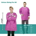 thumbnail image 6 of Disposable Lab Jackets, SMS Material, Hip Length, 3 Pockets, 50 Pack – Small, Pink, 6 of 7