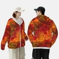 thumbnail image 6 of Gaeub Autumn Leaf Men's and Women's UPF 50+ Long-Sleeved Sun Protection Clothing, Fishing Shirt Long Sleeve Zip - XX-Large, 6 of 9