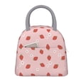 thumbnail image 1 of Balery Hand Drawn Strawberry Bolsa de Almuerzo para Mujeres, Caja de Almuerzo, Bolsa de Almuerzo Pequeña Impermeable, Tote de Almuerzo Reutilizable con Gran Capacidad, 1 of 6