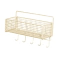 thumbnail image 2 of Spice Rack Organizador Montaje de pared Minimalista Minimalista fácil de instalar Cesta de almacenamiento de alambre de cesta de cocina colgante para 27cmx15cmx13cm, 2 of 8