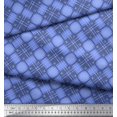 thumbnail image 3 of Soimoi Polyester Crepe Fabric Diagonal Check Printed Fabric 1 Yard 42 Inch Wide, 3 of 3