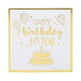 thumbnail image 1 of 3D Birthday Card Cake and Fireworks Patterns with Music and Light Function for DIY Present, 1 of 7