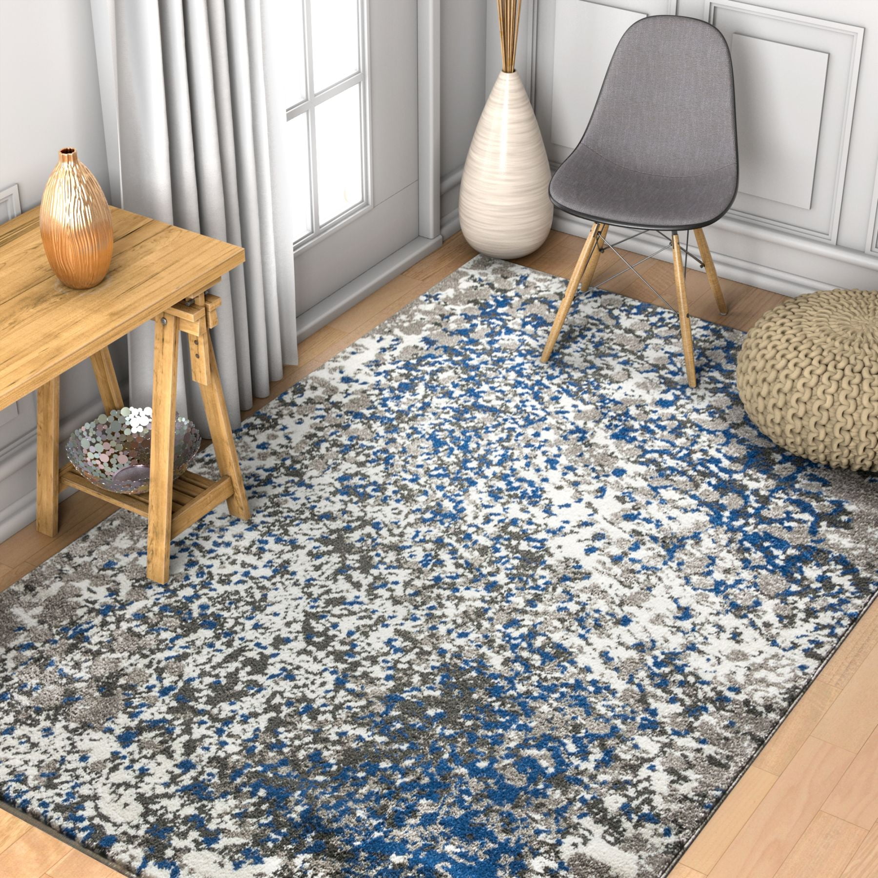 Well Woven Vettore Magari Earth Modern Abstract Area Rug