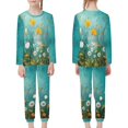 thumbnail image 4 of DISNIMO Daisy Butterfly Pajamas for Girls Pj Sets Size 11-12 Pajama Set 2 Pack Long Sleeve Pajamas Kids Fall Pjs Kids Girls Kids Sleepwear Girls Crewneck Pj Set Kids, 4 of 7